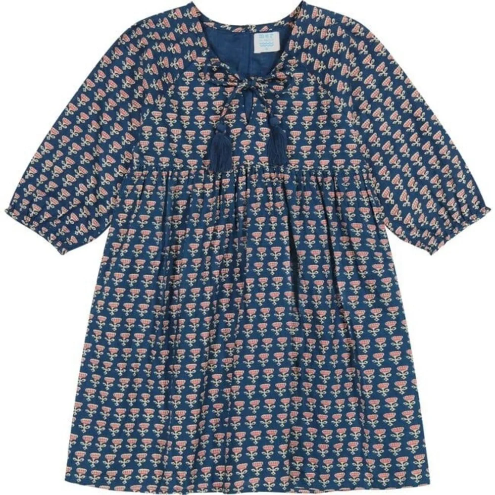 NWT Mer st Barth Sara floral print long sleeve popover dress size 8
